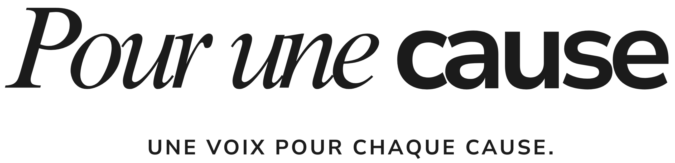 Pour une cause